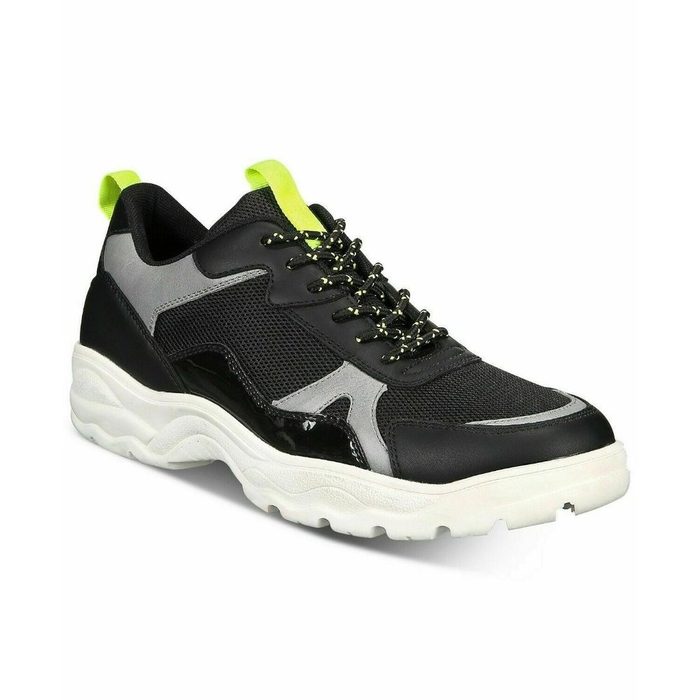 Men's Black & Neon Green Athletic Sneaker